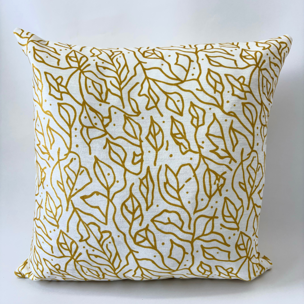 Golden Foliage Pillow Cover