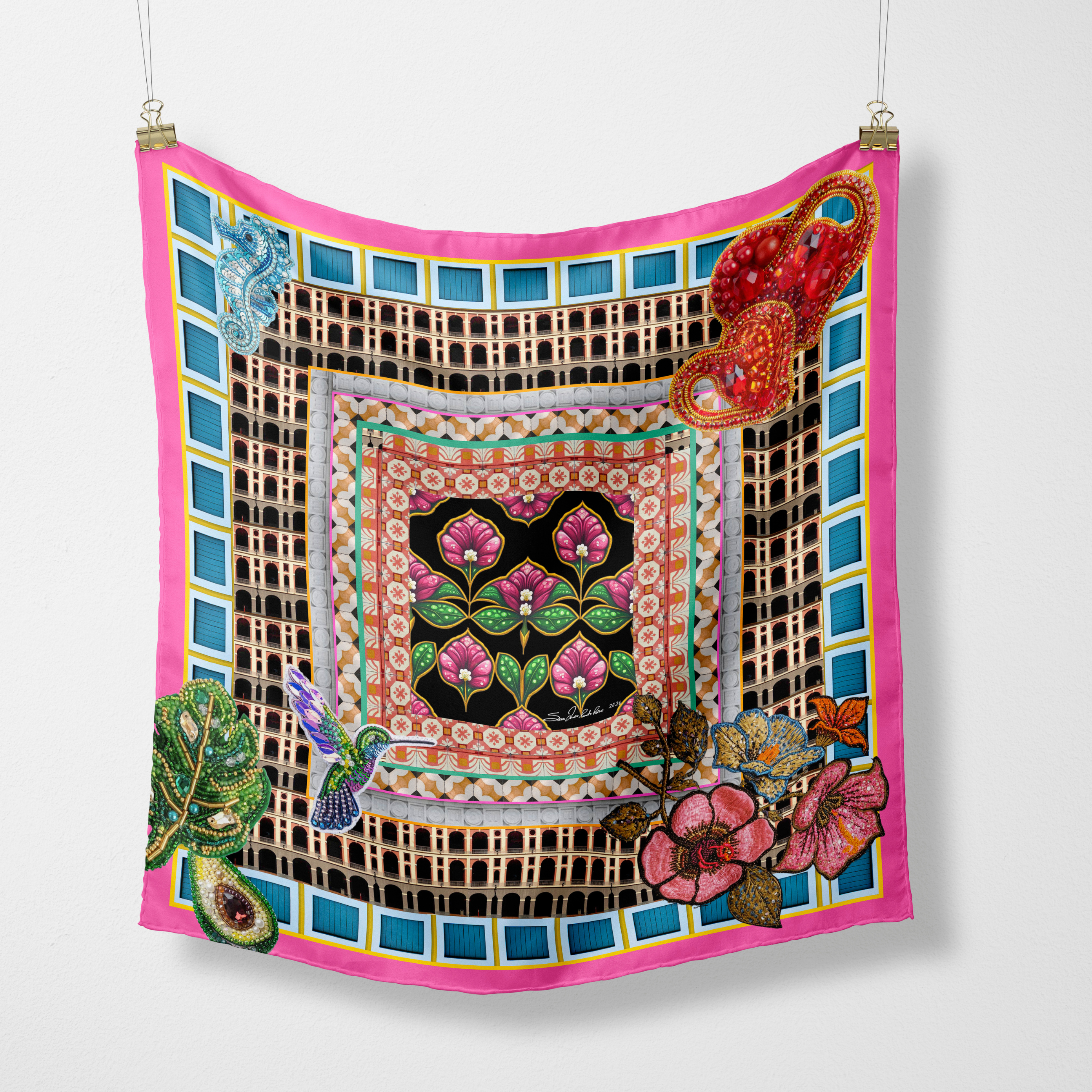 "Paseo en San Juan" Scarf