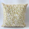 Golden Foliage Pillow Cover