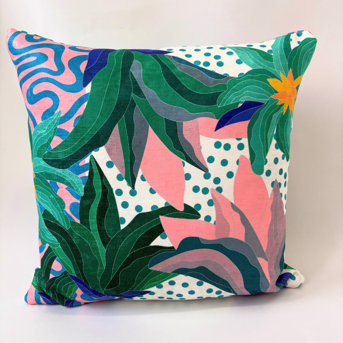 Lagoon Botanical Pop Pillow Cover