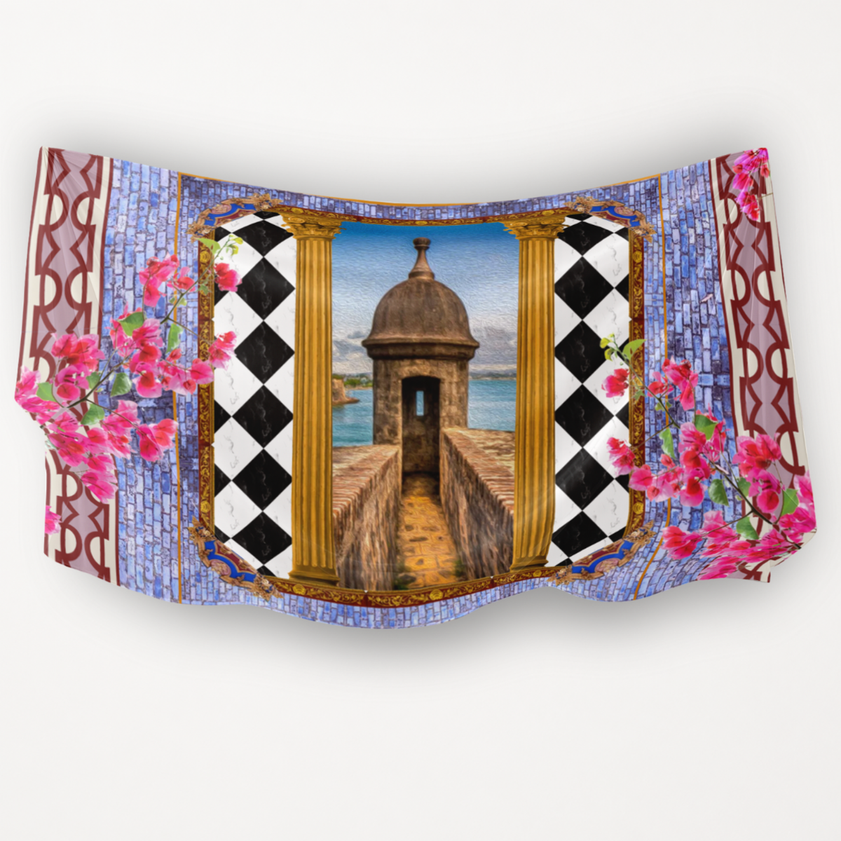 Corazón del Viejo San Juan - Designer Luxe Sarong