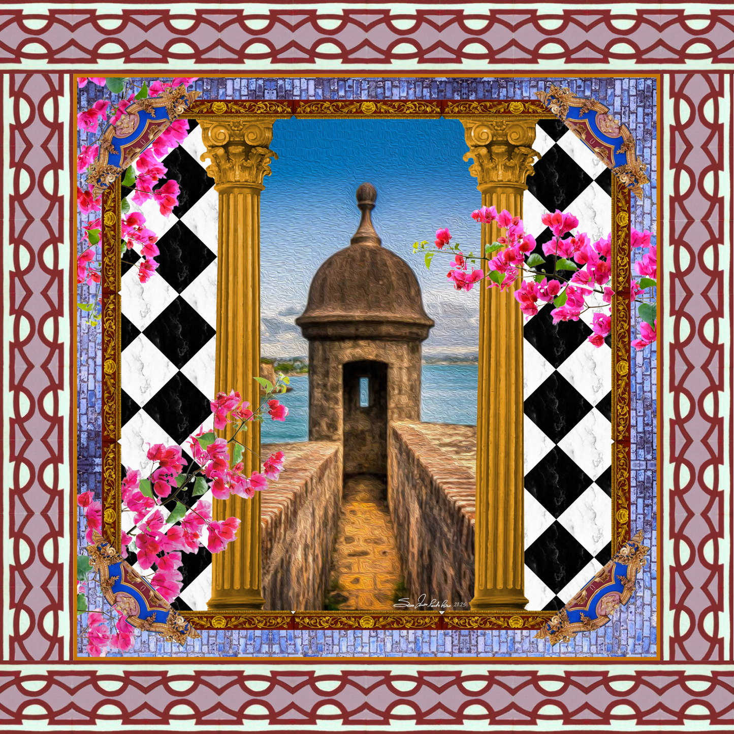 "Corazón del Viejo San Juan" Scarf