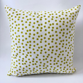 Golden Confetti Dot Pillow Cover