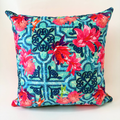 Mosaic Bloom/Sunset Geo Pillow Cover