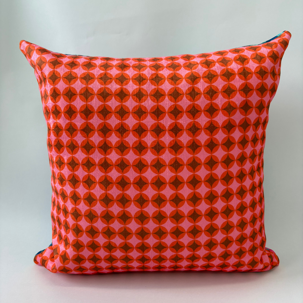 Mosaic Bloom/Sunset Geo Pillow Cover